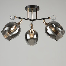 Люстра стельова Light House SRS-19217/3 колір чорний + золото