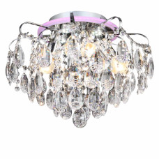 Люстра стельова кришталева з LED підсвічуванням Light House SRS-19226/4+4 хром