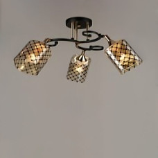 Люстра стельова Light House SRS-19246/3 чорний + золото