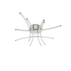 Люстра стельова світлодіодна HOROZ ELECTRIC "AMOR" 50W LED 4000К (нейтральне світло), хром