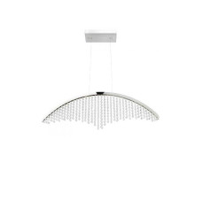 Люстра підвісна світлодіодна HOROZ ELECTRIC "VOYAGER-12" 12W LED 4000К (нейтральне світло), хром