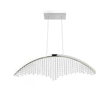 Люстра підвісна світлодіодна HOROZ ELECTRIC "VOYAGER-24" 24W LED 4000К (нейтральне світло), хром