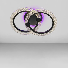 Люстра стельова світлодіодна LED Light House SC-19274/1+1W BK PK/BU/PL 44W+10W 400*270*130, колір чорний