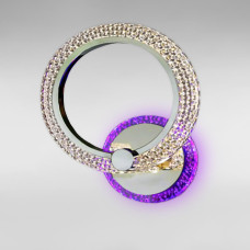 Настінний світильник світлодіодний Бра Light House SC-19274/1W CR PK/BU/PL 22W+8W 270*320*90 хром