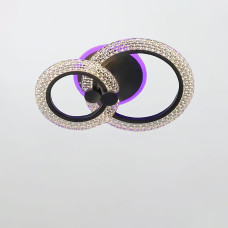 Люстра стельова світлодіодна LED Light House SC-19285/1+1C BK PK/BU/PL 36W+10W 370*270*130, колір чорний