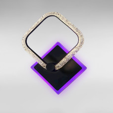 Настінний світильник світлодіодний Бра Light House SC-19287/1W BK PK/BU/PL 22W+10W 300*220*100 чорний