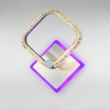 Настінний світильник світлодіодний Бра Light House SC-19287/1W WH PK/BU/PL 22W+10W 300*220*100 білий