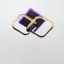 Люстра стельова світлодіодна LED Light House SC-19287/2C BK PK/BU/PL 44W+12W 280*280*150, колір чорний