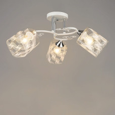 Люстра стельова декоративна Light House SRS-19292/3 колір хром + білий