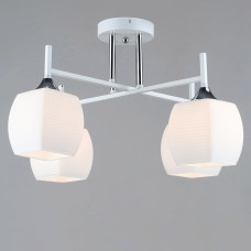 Люстра стельова декоративна Light House SRS-19295/4 WT+CH білий + хром