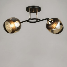 Люстра стельова декоративна Light House SRS-19298/2 колір чорний + золото