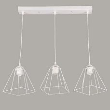 Люстра підвісна лофт Light House SRS-19240/3 WT+WT біла