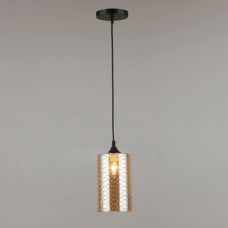 Люстра підвісна Light House SR-19349/1H BK D120*H200/H800 E27 чорний+медовий