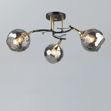 Люстра стельова Light House SR-19352/3 COFFEE-FGD D600*H240 E27 колір кавовий + золото, плафон сірий 
