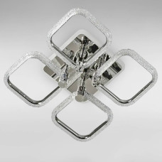 Люстра стельова світлодіодна LED Light House SC-19287/4C CR PK/BU/PL 88W+18W 2.4G 410*410*100, колір хром