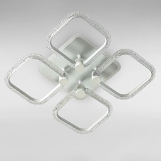 Люстра стельова світлодіодна LED Light House SC-19287/4C WH PK/BU/PL 88W+18W 2.4G 410*410*100, колір білий