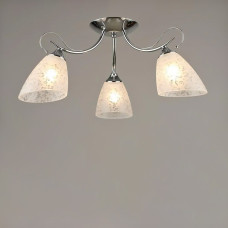 Люстра стельова Light House SR-19367/3 CH D650*H250 E27 хром, плафони білі