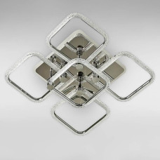 Люстра стельова світлодіодна LED Light House SC-19369/4+1C CR PK/BU/PL 120W+26W 2.4G 500*500*150, колір хром