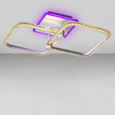 Люстра стельова світлодіодна LED Light House SC-19374/2C WH PK/BU/PL 64W+12W 420*420*150, колір білий