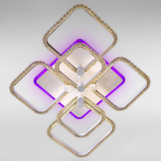 Люстра стельова світлодіодна LED Light House SC-19375/2+2+2C WH PK/BU/PL 156W+26W 2.4G 730*630*150, колір білий