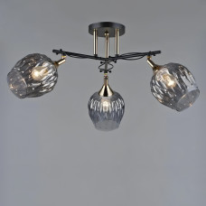 Люстра cтельова Light House SR-19377/3 COFFEE+FGD D650*H260 E27 колір чорний + золото