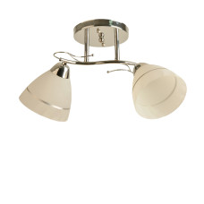 Люстра стельова Light House SH-19280/2 CR 440*180*240 E27*2 колір хром, плафон білий 