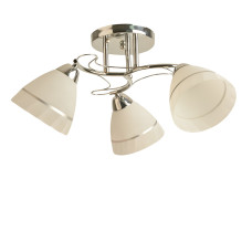 Люстра стельова Light House SH-19280/3 CR 500*500*240 E27*3 колір хром, плафон білий 