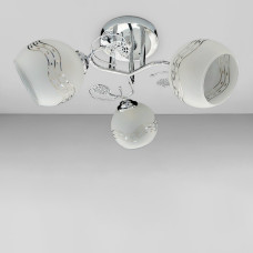 Люстра стельова Light House SRS-19406/3 колір хром, плафони білі 
