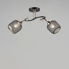Люстра стельова Light House SRS-19436/2 BK+FGD колір чорний із золотом