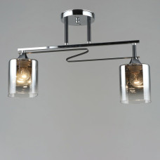 Люстра стельова Light House SRS-19480/2 CH+BK хром + чорний, колір плафонів хром