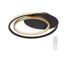 Люстра стельова світлодіодна LED Light House SY-19488/2 BK+PLG 360*350*60 66W чорний + золото