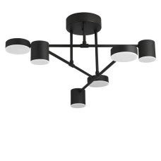 Люстра стельова світлодіодна LED Light House SY-19493/3+3 BK D810*H190 60W чорний