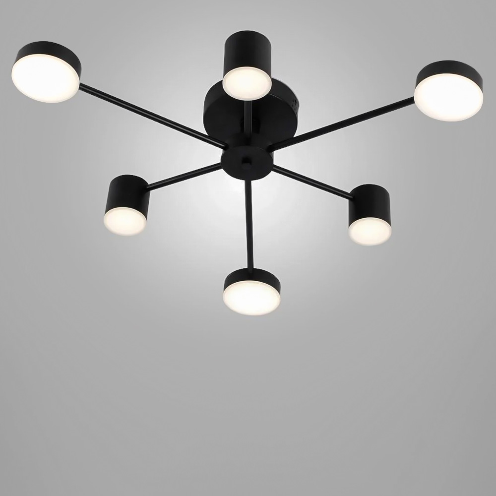 Зображення Люстра стельова світлодіодна LED Light House SY-18898/6 BK 800*130 72W чорний ИМ Light-Deco 1 
