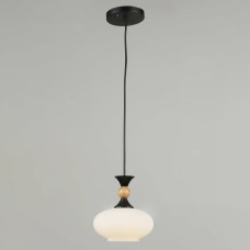 Люстра підвісна Light House SRS-19509/1Н BK колір чорний, плафон білий 