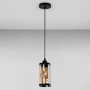 Зображення Люстра підвісна Light House SRS-19511/1 BK колір чорний, плафон бурштиновий  ИМ Light-Deco 