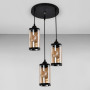 Зображення Люстра підвісна Light House SRS-19511/3 BK колір чорний, плафон бурштиновий ИМ Light-Deco 