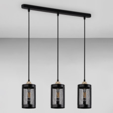Люстра підвісна Light House SRS-19512/3 BK+FGD колір чорний + золото