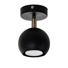 Світильник стельовий Атмолайт Bowl GU10 W90 Black колір чорний
