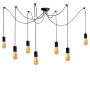 Зображення Світильник навісний (люстра-павук) Атмолайт Spider-7 Black чорний  ИМ Light-Deco 