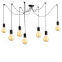 Зображення Світильник навісний (люстра-павук) Атмолайт Spider-7 Black чорний  ИМ Light-Deco 1 
