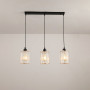 Изображение Люстра подвесная Light House SRS-19468-3 BK+CR цвет черный, плафон прозрачный  ИМ Light-Deco 1 