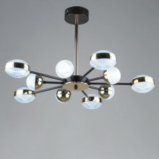 Люстра стельова світлодіодна Light House SRS-19520/5+5 COFFEE+GD, колір кавовий + золото