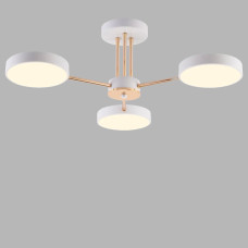 Люстра стельова світлодіодна Light House SRS-19521/3 WT+FGD, колір білий+ золото
