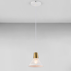 Люстра підвісна в стилі лофт Light House SRS-19525/1 WH+COPPER, колір білий + мідний