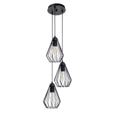 Люстра підвісна (світильник підвісний) Атмолайт Dribble CD210-3 Black чорний