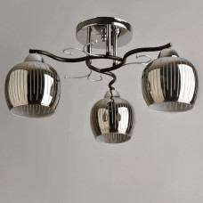 Люстра стельова Light House SH-19578/3B BK+CR 490*490*240 колір чорний + хром