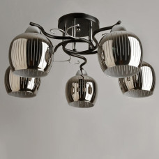 Люстра стельова Light House SH-19578/5B BK+CR 540*540*240 колір чорний + хром