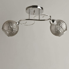 Люстра стельова Light House SH-19580/2A CR 480*200*230 колір хром, плафон сірий 