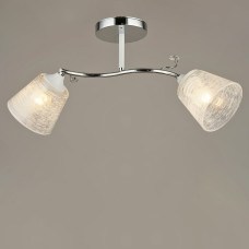 Люстра стельова Light House SRS-19486/2 CH+WT біла + хром, плафон білий 