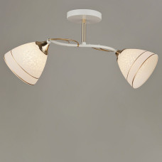 Люстра стельова Light House SRS-19585/2 WT+FGD біла + золото